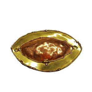 Bohemian Brass Copper Toned Hammered Metal Buckle